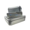 Tin Rectangle Container – Hinged Lid